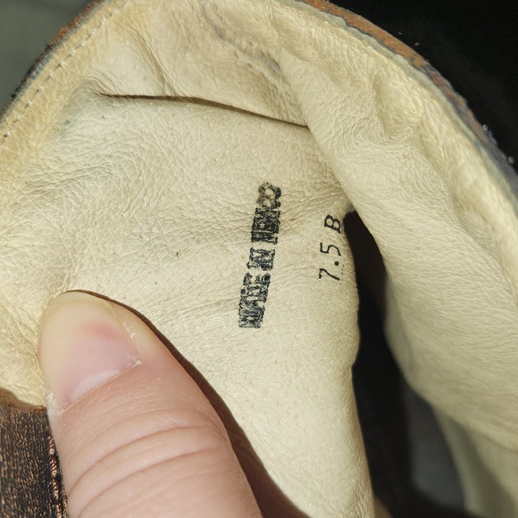 BED STU Bruges Wedge Booties Brown Distressed Leather Slouchy Knit Boots… - Picture 9 of 14